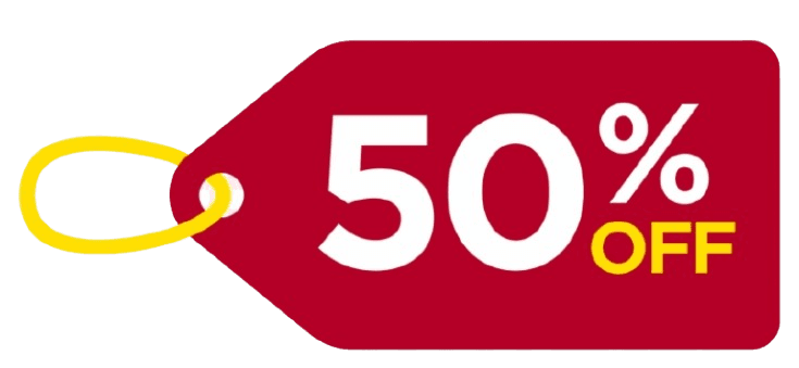50% off